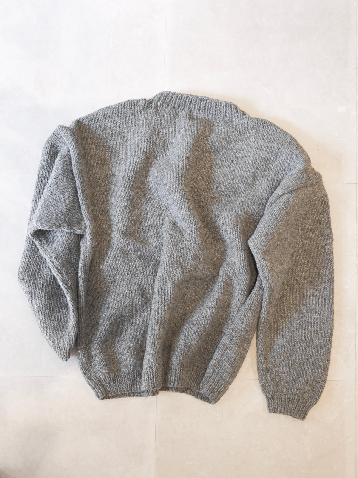 OLDPARK : BEETHOVEN KNIT (x Mcmachon Woolen) / GRAY