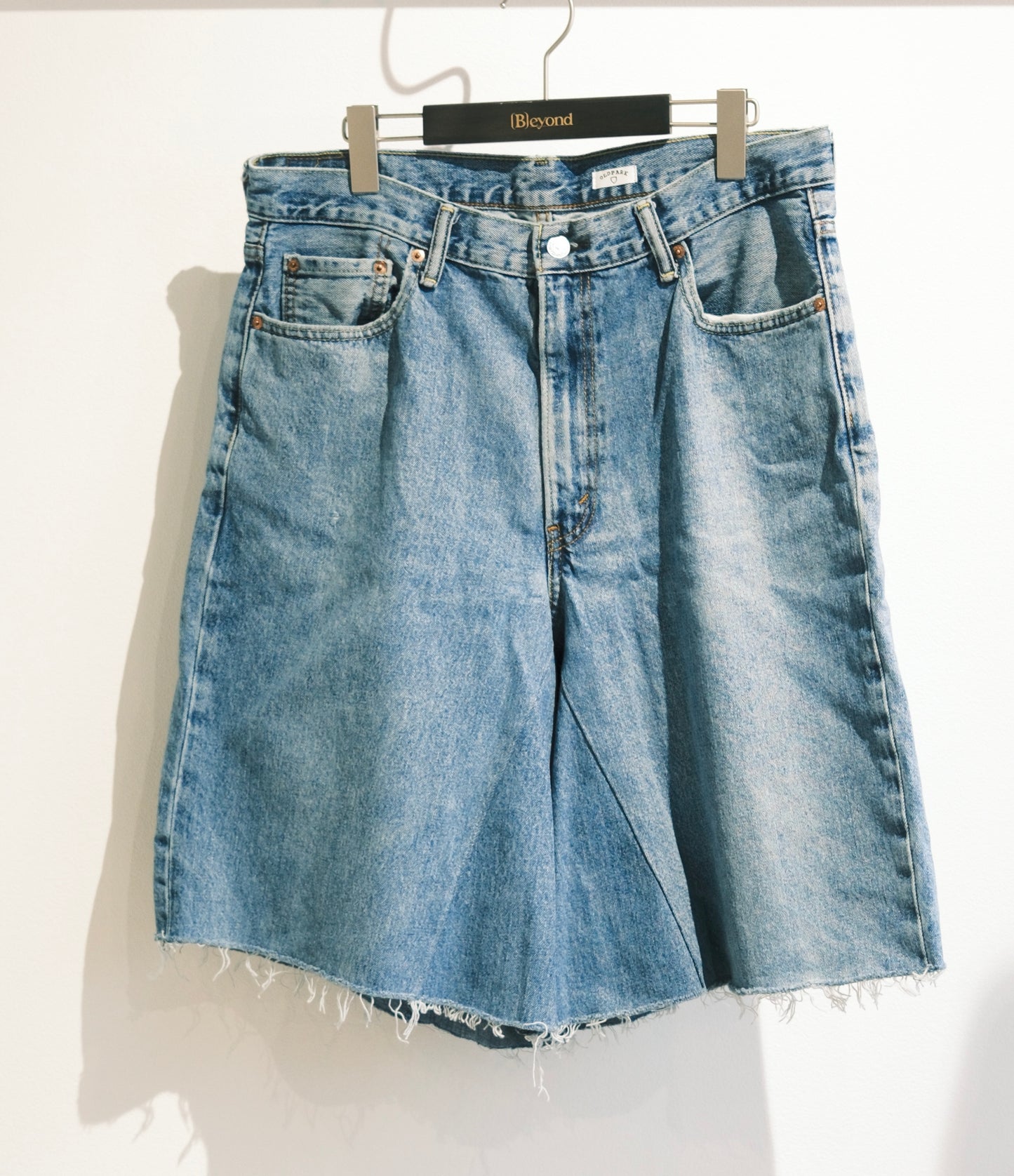OLDPARK : GUSSET BAGGY SHORTS (BLUE、XLサイズ-2)