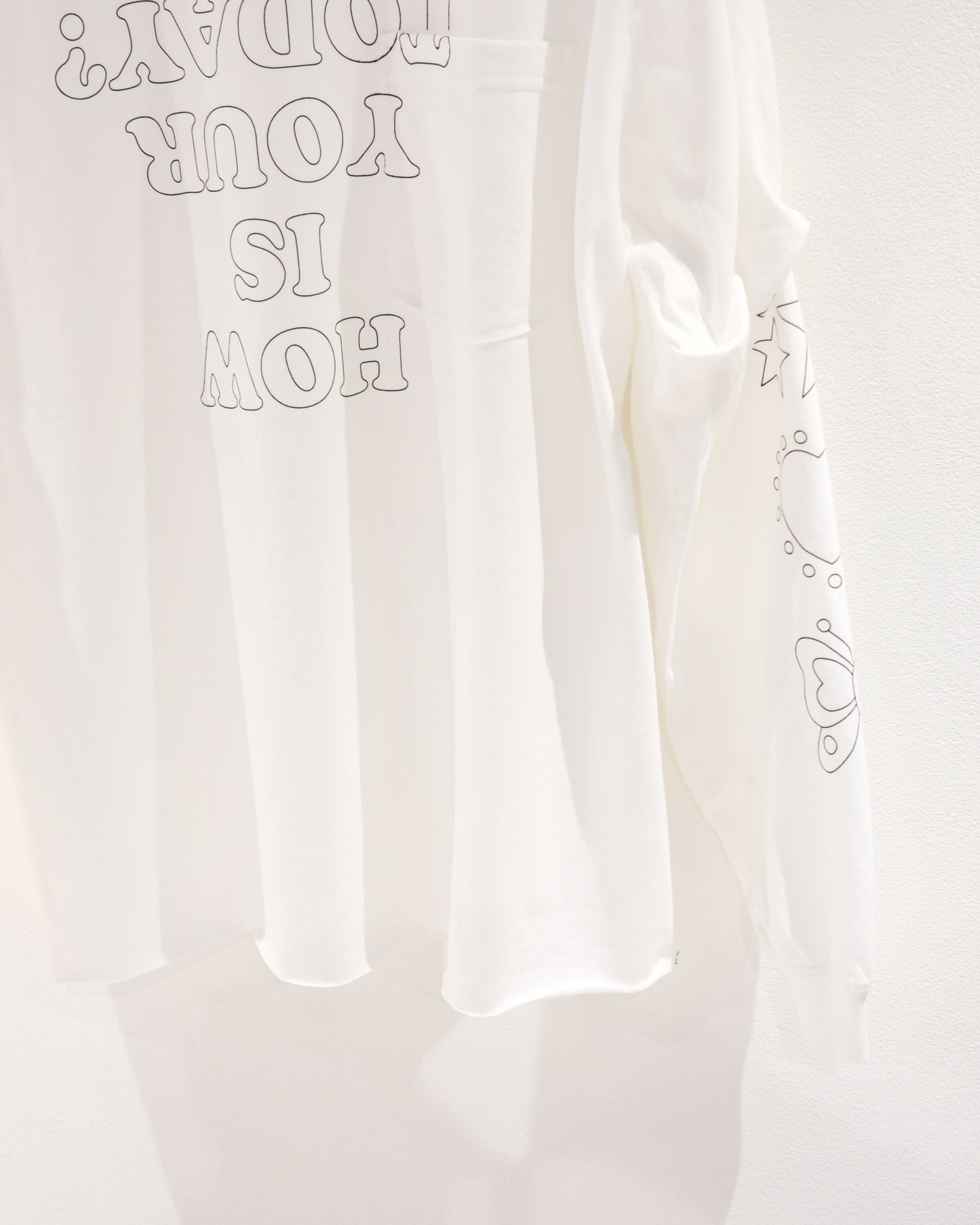 TODAY edition : TROMPE L'OEIL L/S tee (white)