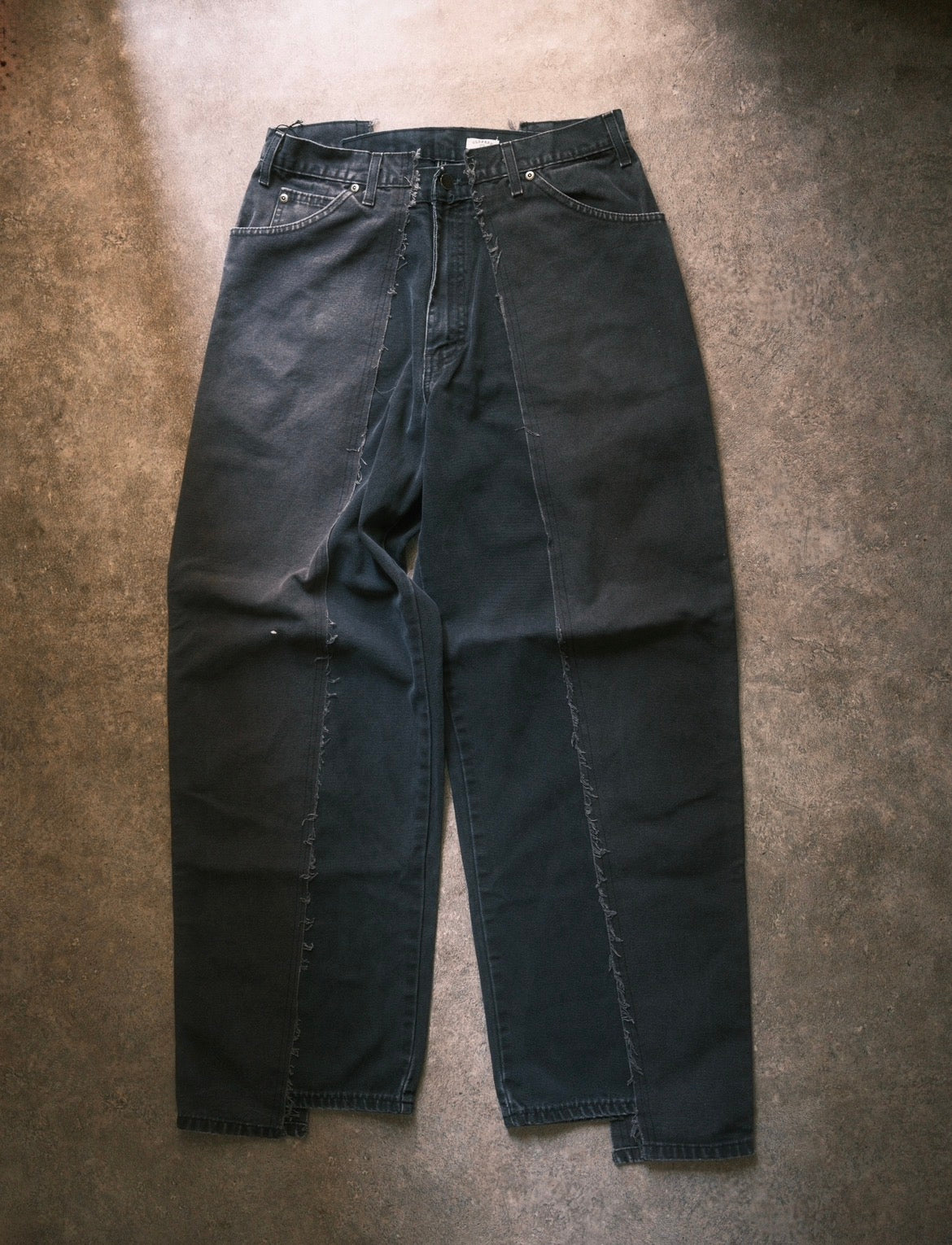 OLDPARK : BAGGY CARPENTER PANTS -DUCK- (BLACK、Mサイズ)