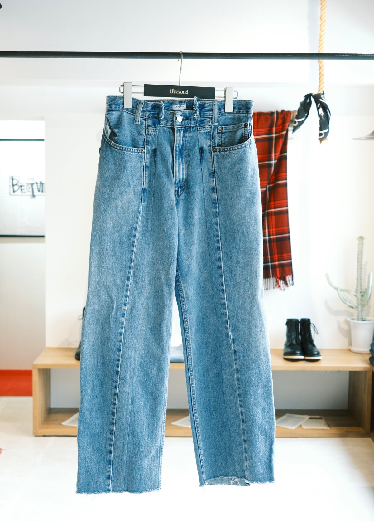 OLDPARK : SWAPPED JEANS (BLUE、Sサイズ)