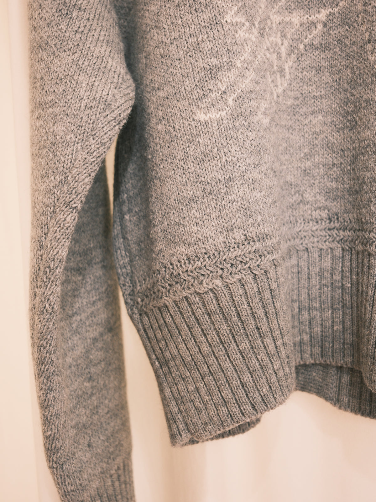 The Letters : 5G COW BOY CARDIGAN -SHETLAND WOOL LINEN-