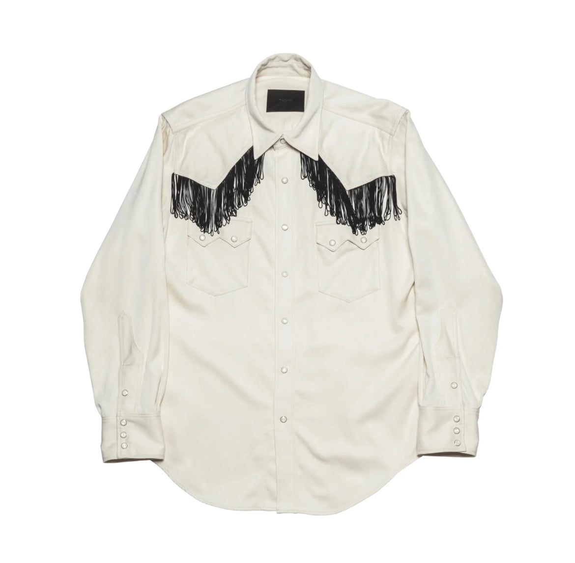 The Letters : FRINGE WESTERN SHIRT - RAYON GABARDINE-