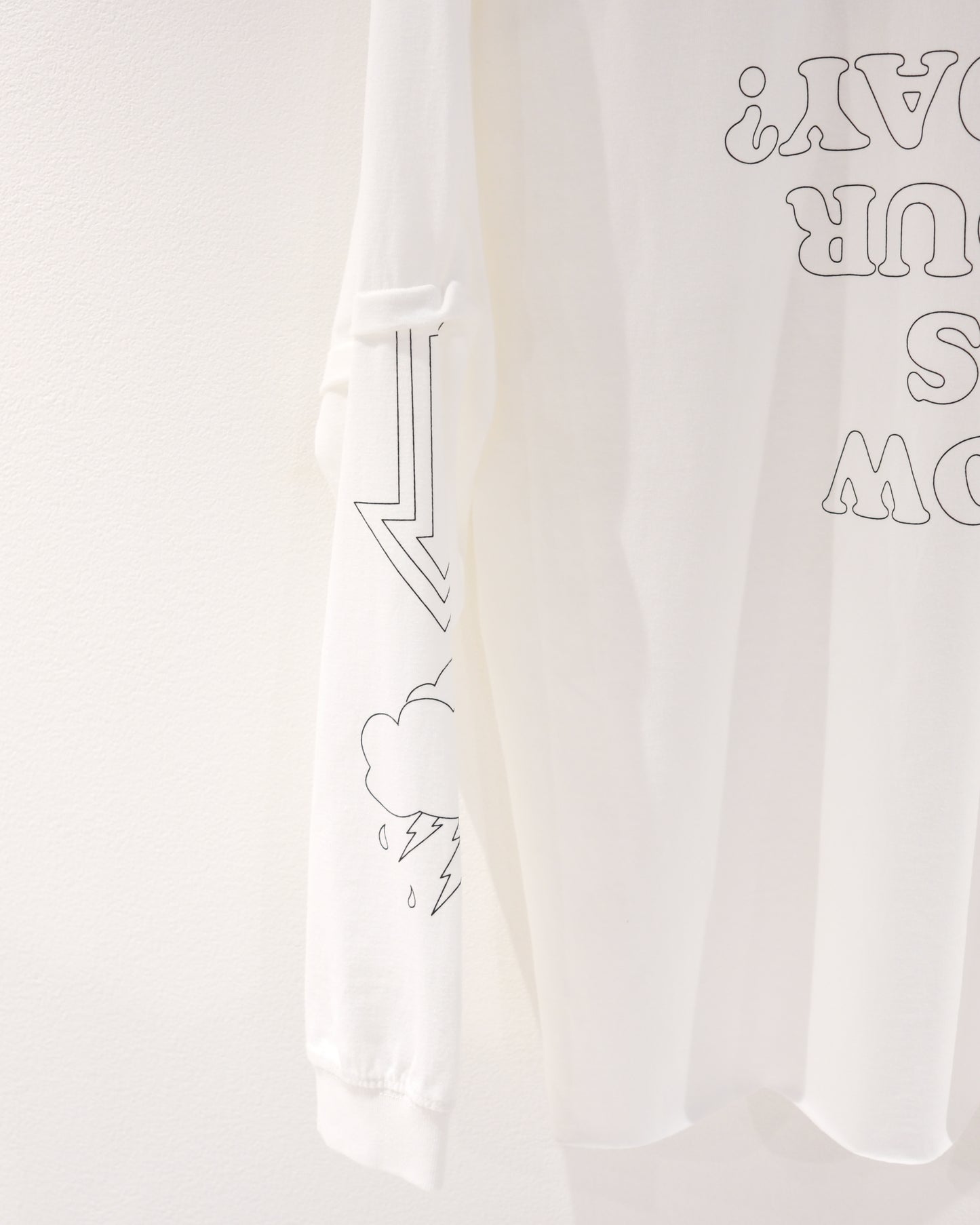 TODAY edition : TROMPE L'OEIL L/S tee (white)
