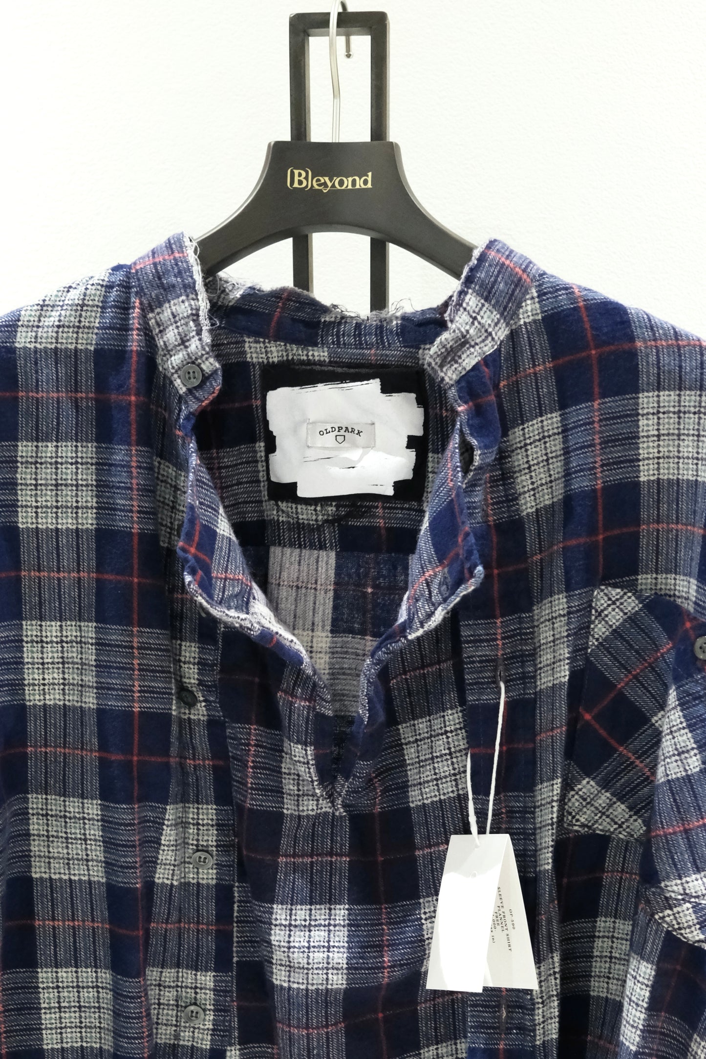 SLEEVE FRONT SHIRT -1 (FLANNEL、Fサイズ) / OLDPARK