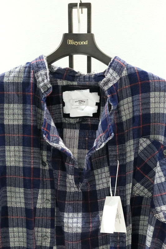OLDPARK : SLEEVE FRONT SHIRT -1 (FLANNEL、Fサイズ)