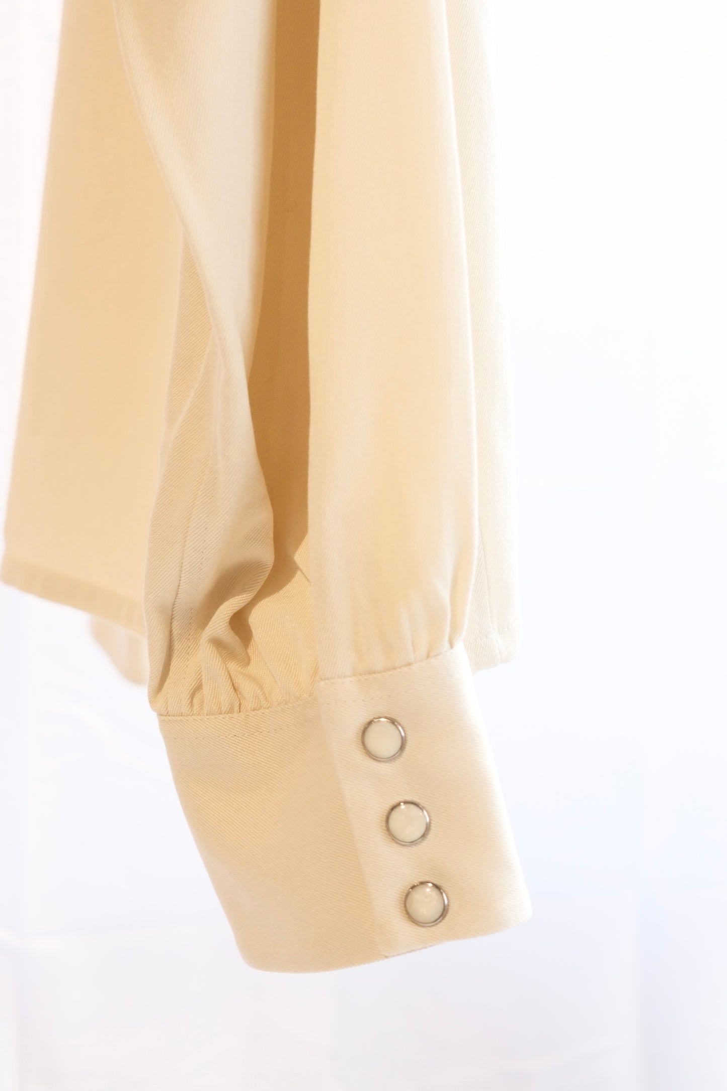 The Letters:OPEN COLLAR SHIRT -RAYON GABARDINE-