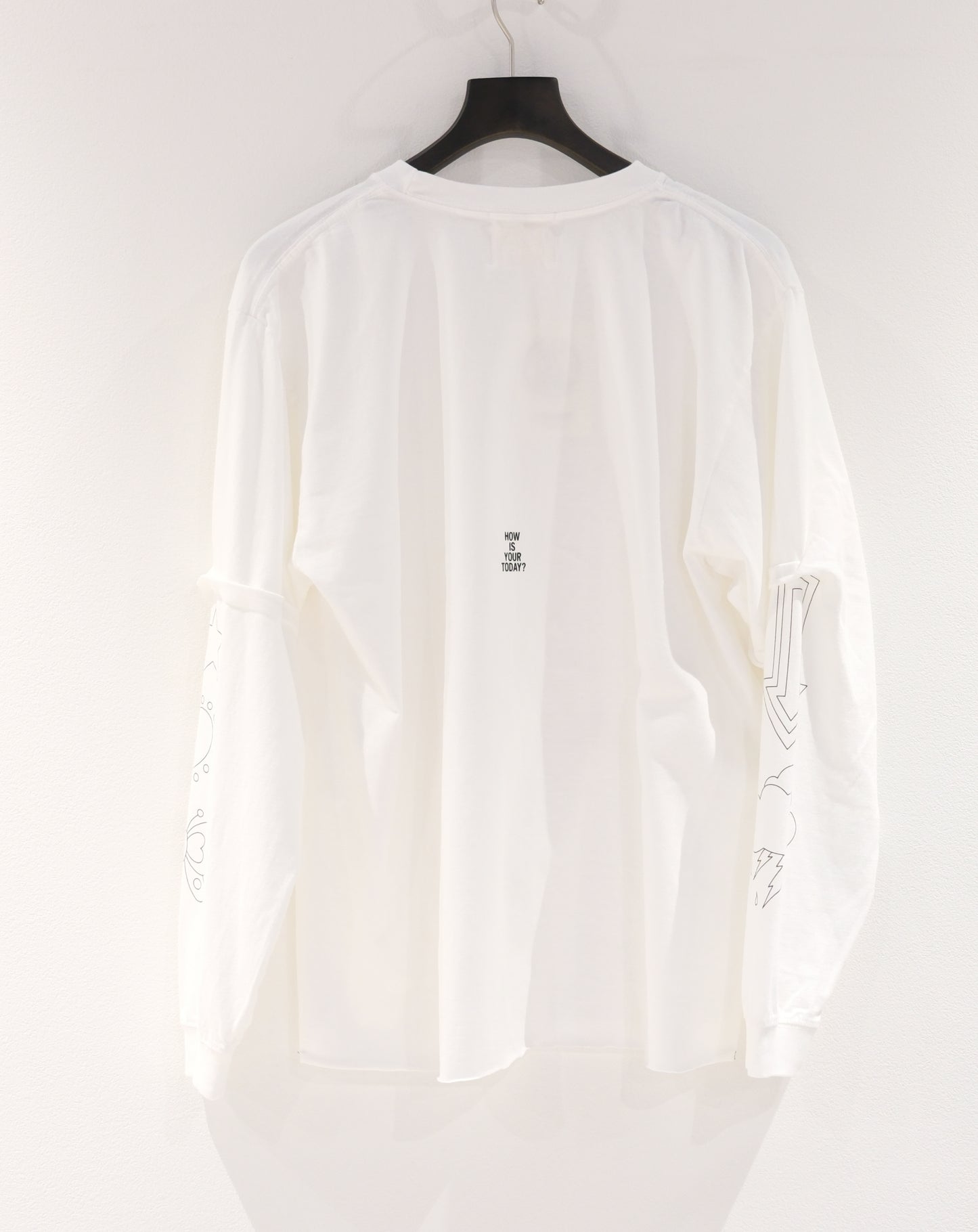 TODAY edition : TROMPE L'OEIL L/S tee (white)