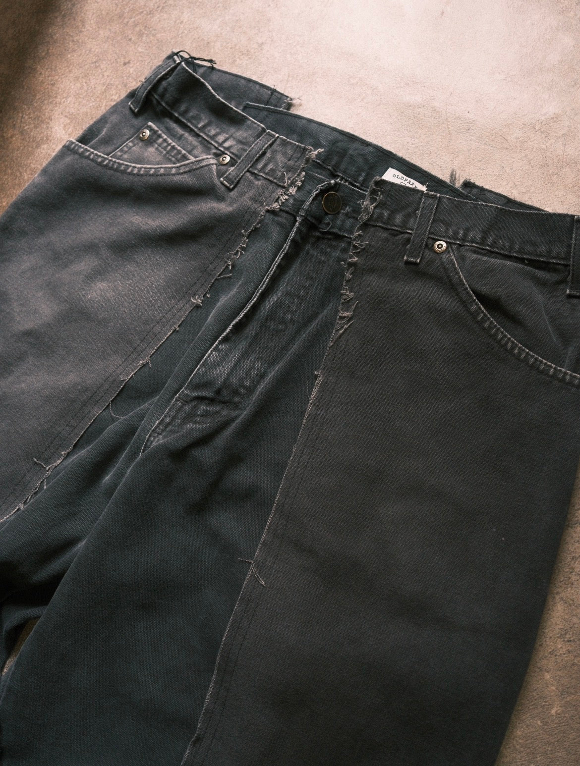 OLDPARK : BAGGY CARPENTER PANTS -DUCK- (BLACK、Mサイズ)