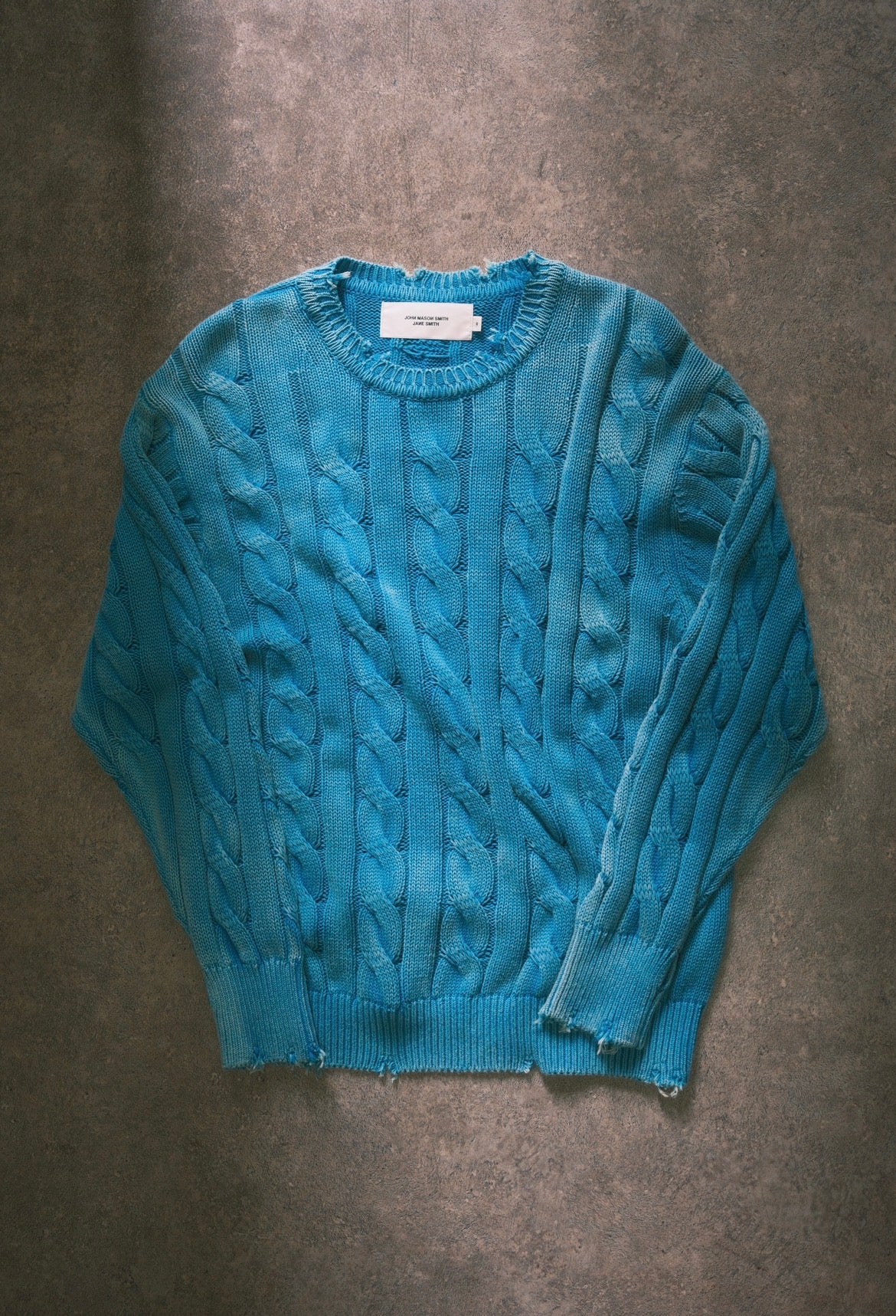 JOHN MASON SMITH/JANE SMITH: 5G COTTON TILDEN DAMAGE SWEATER