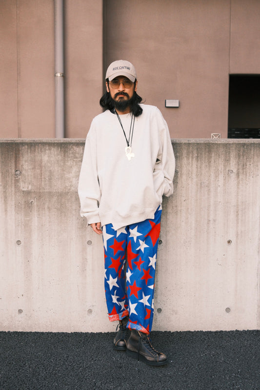 OLDPARK : PAJAMA PANTS -SHEET- "Star"/ Mサイズ