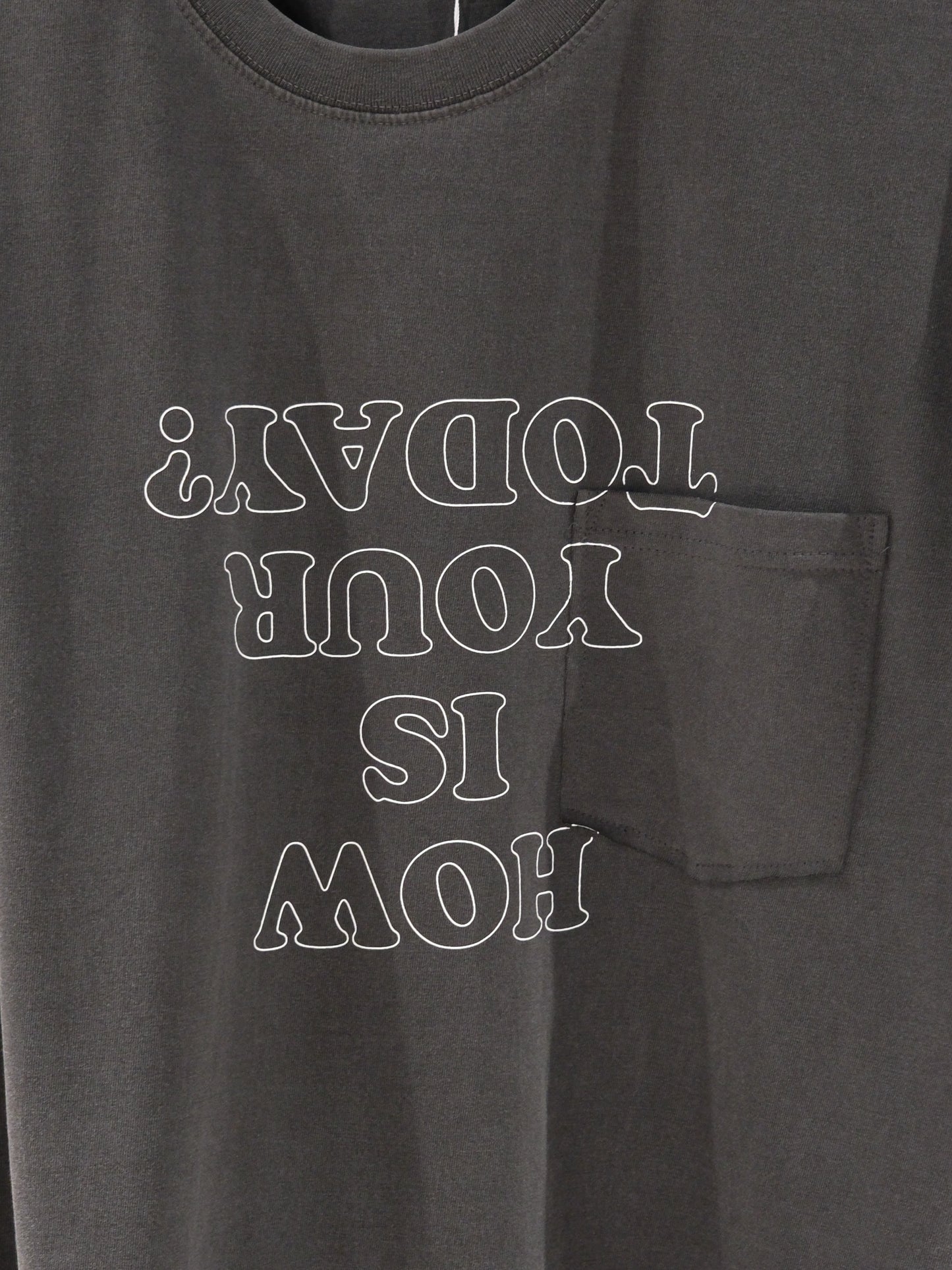 TODAY edition : TROMPE L'OEIL L/S tee (charcoal)