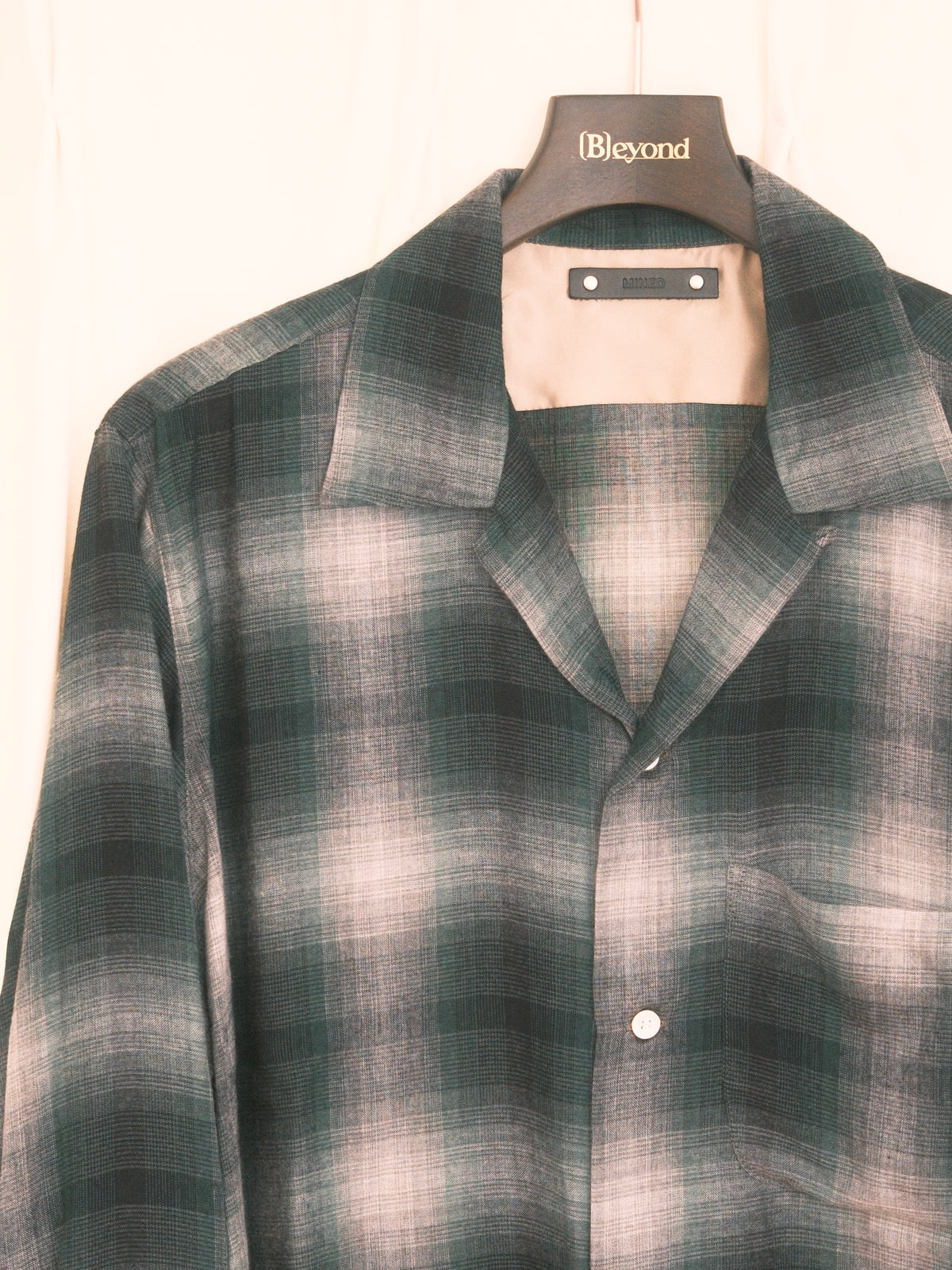 MINEDENIM : T.Rayon Omber Open Collar Shirt / GPT