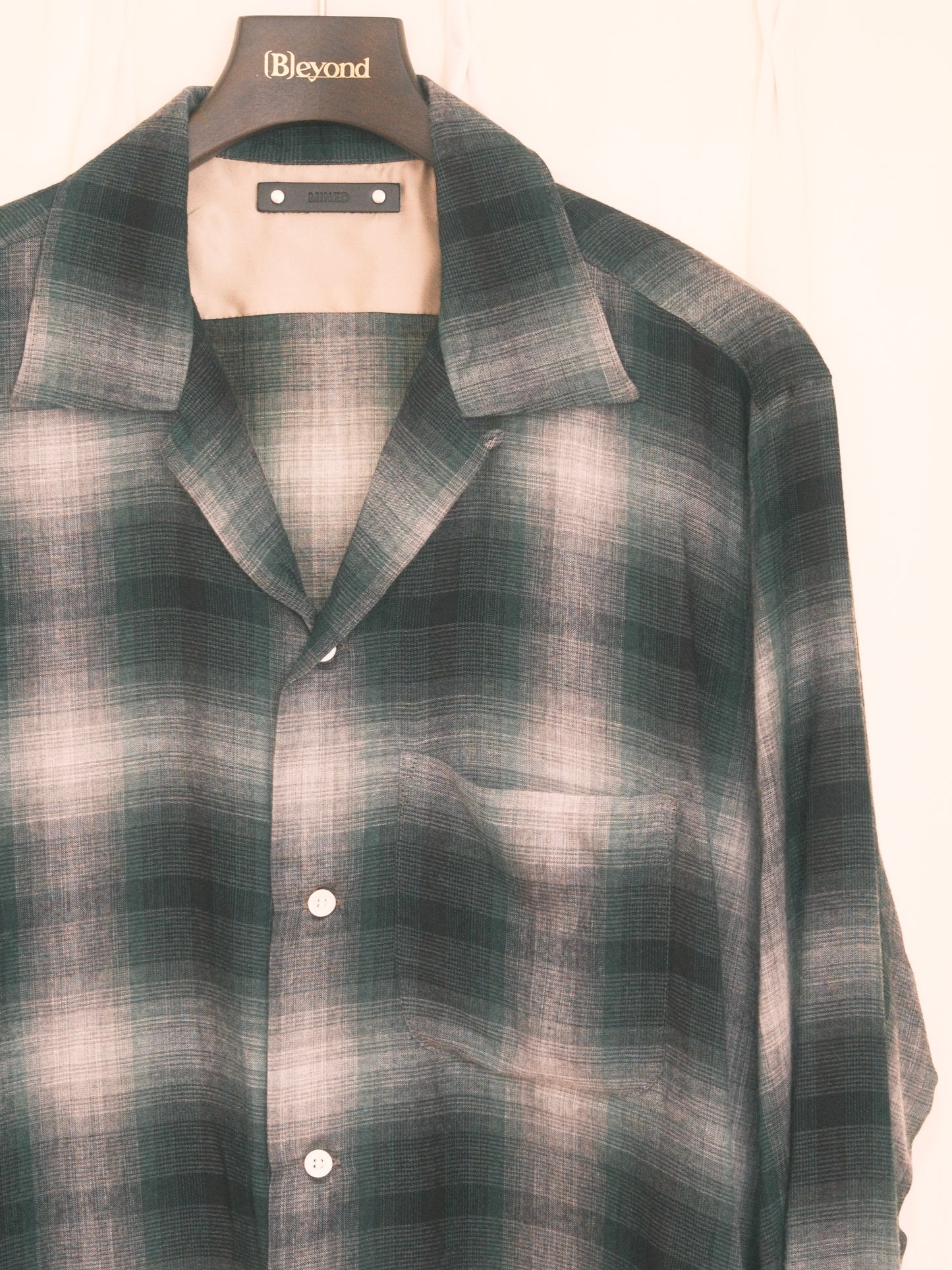MINEDENIM : T.Rayon Omber Open Collar Shirt / GPT