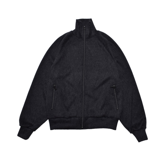 MINEDENIM : A.Wool Shaggy Track Jacket / CHARCOAL GRAY