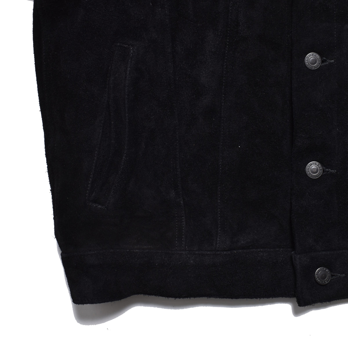 MINEDENIM : Washed Leather Trucker Jacket