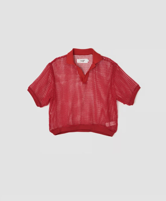 JOHN MASON SMITH / JANE SMITH : SQUARE MESH SKIPPER POLO