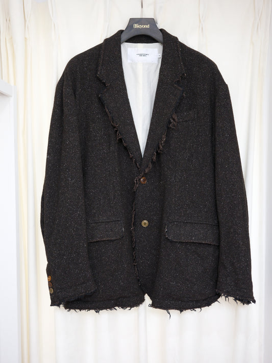 JOHN MASON SMITH / JANE SMITH : GARMENT WASHED SILKNEP TWEED JACKET