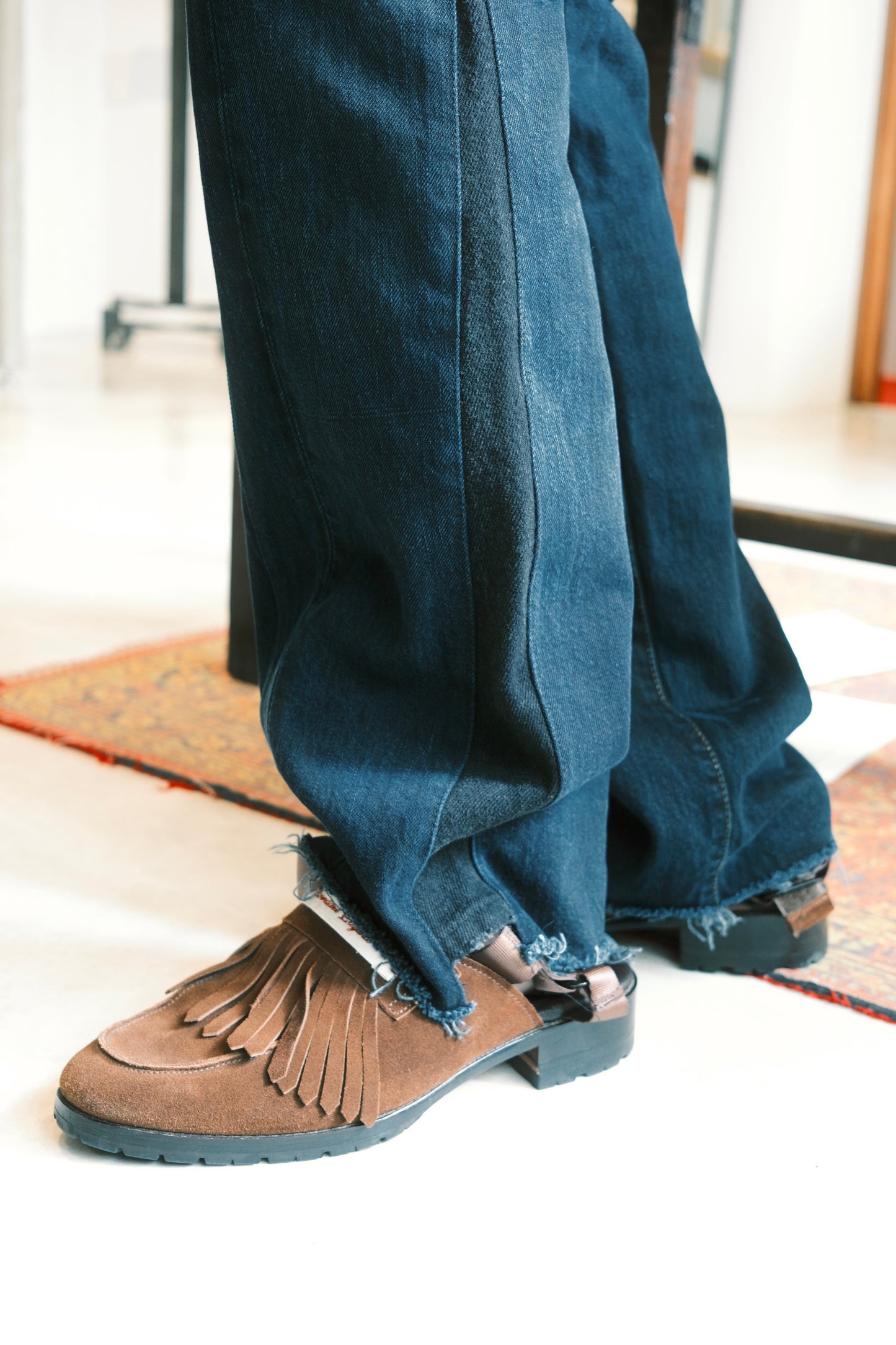 OLDPARK : SWAPPED JEANS (BLACK、Sサイズ)