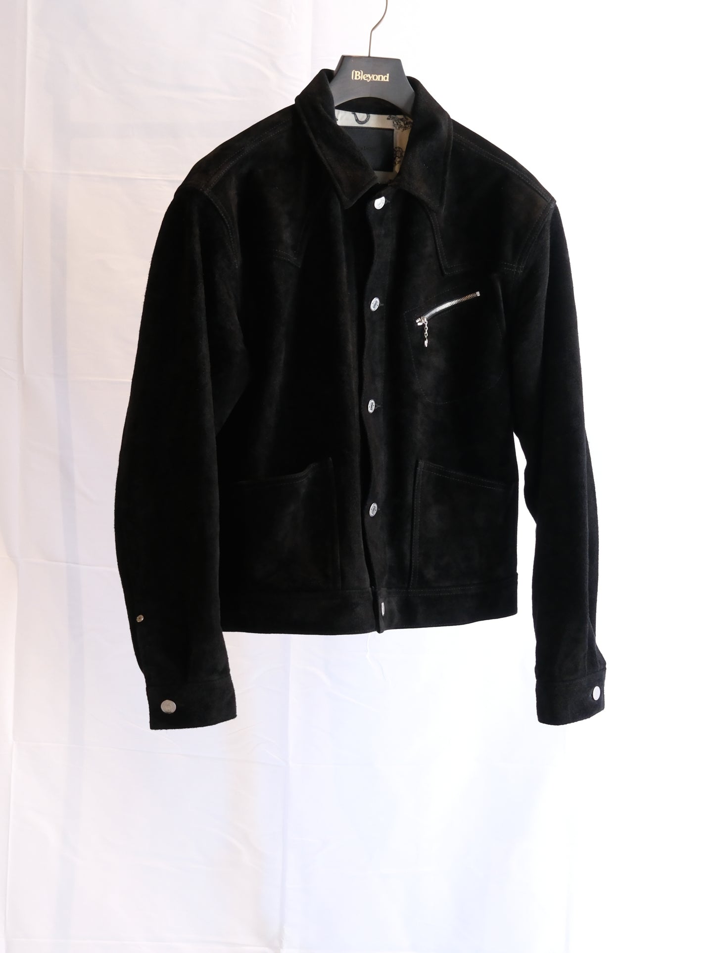 The Letters : COW BOY TRUCKER JACKET -HORSE SUEDE- / BLACK