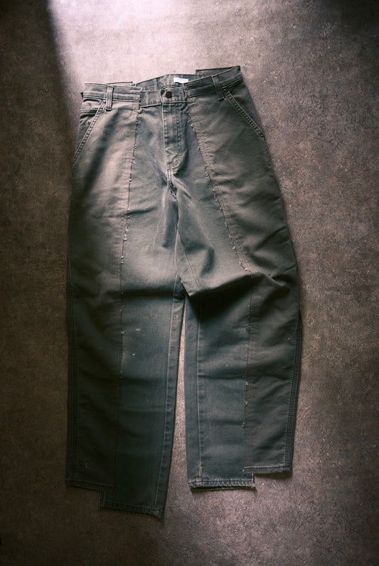 OLDPARK : BAGGY CARPENTER PANTS -DUCK- (GRAY、Mサイズ)