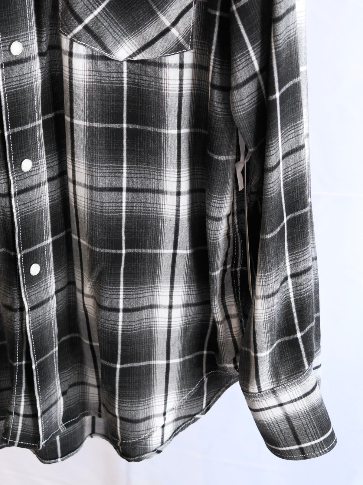 The Letters : WESTERN SHIRT -OMBRE CHECK RAYON-