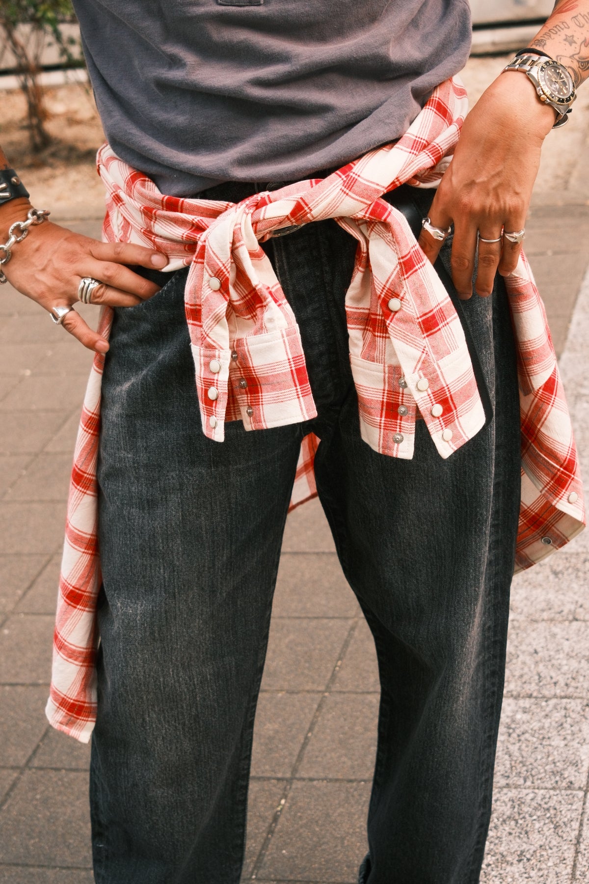 The Letters : WESTERN SHIRT -CHECK OPEN END YARN COTTON-