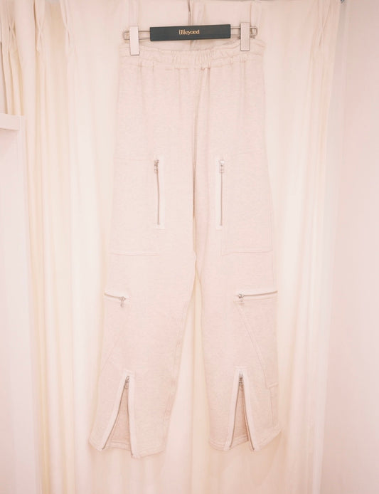 OLDPARK : PARACHUTE SWEAT PANTS (OATMEAL)