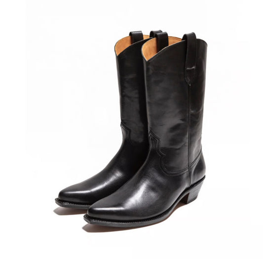 The Letters : WESTERN LONG BOOTS - COWHIDE -