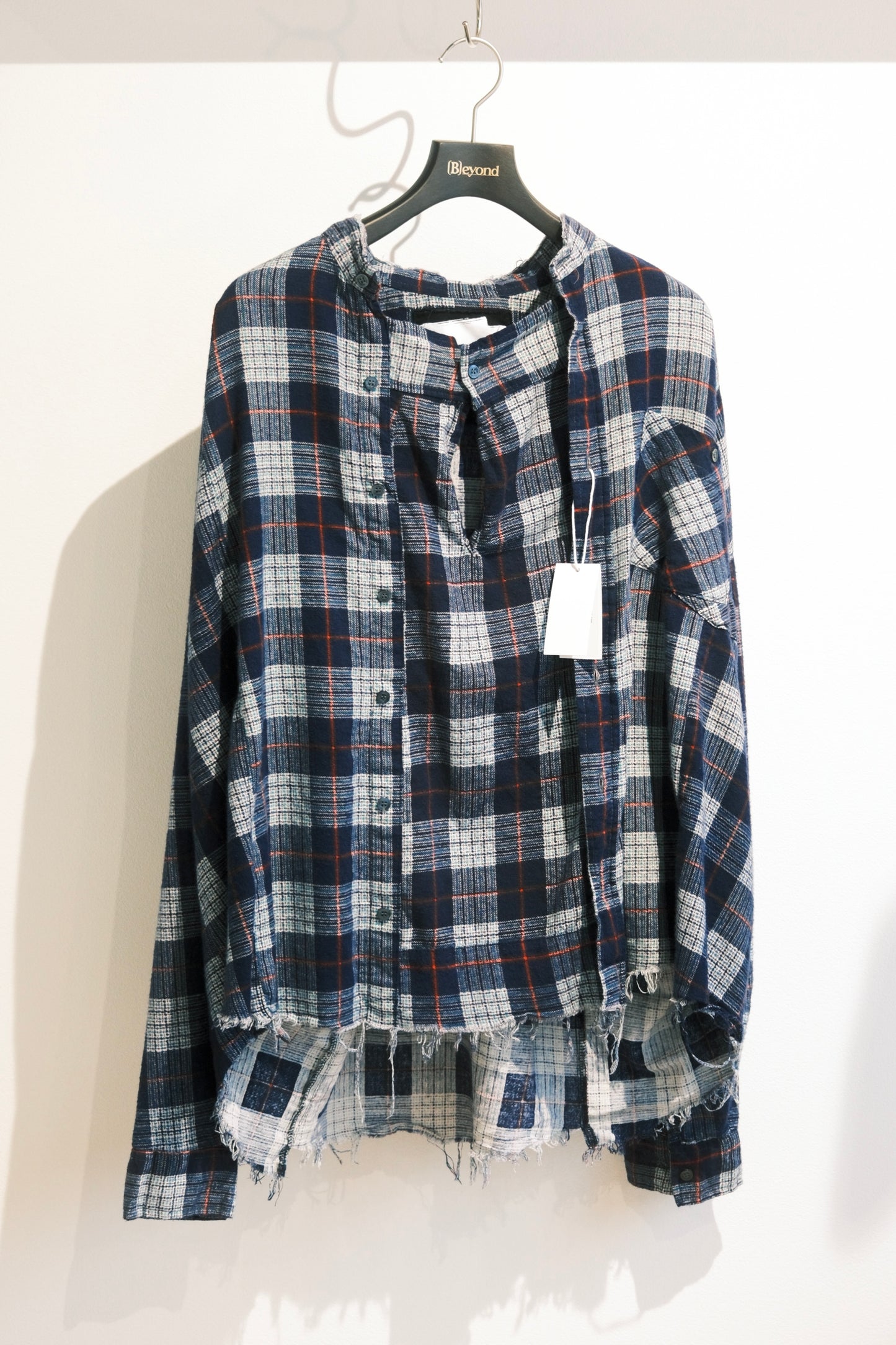 OLDPARK : SLEEVE FRONT SHIRT -1 (FLANNEL、Fサイズ)