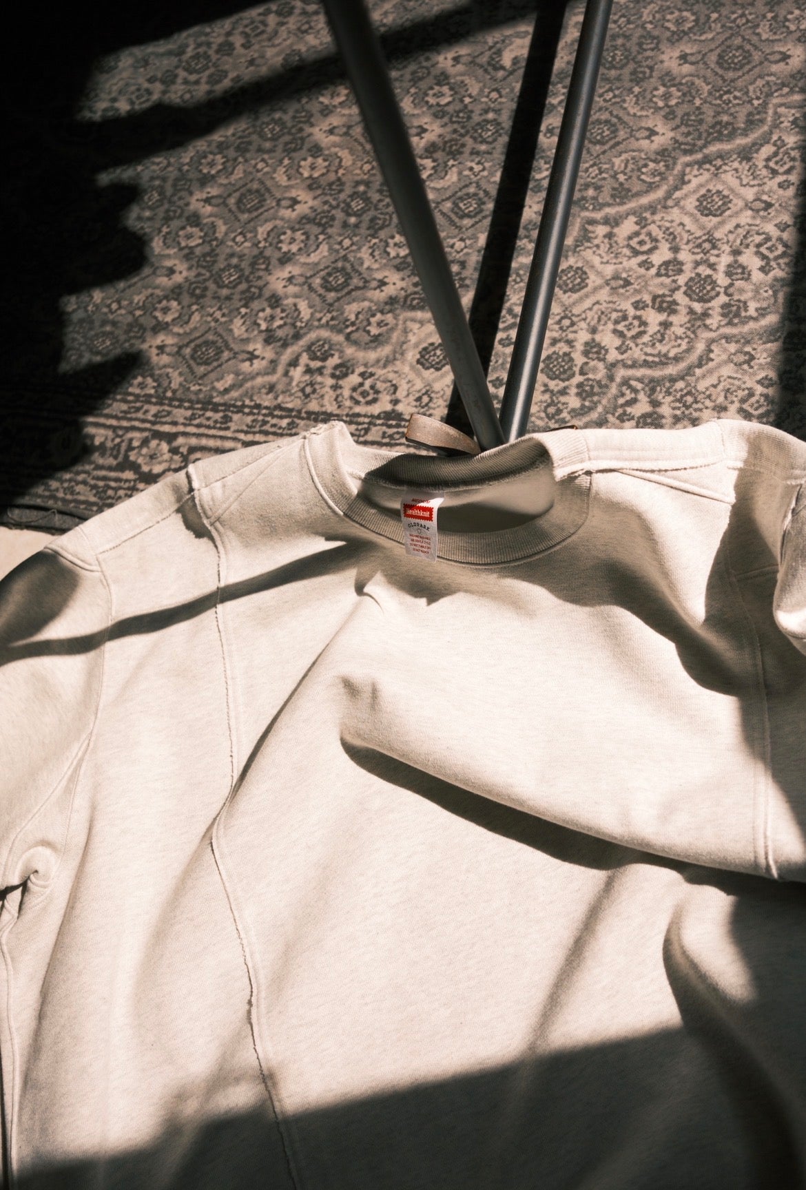 OLDPARK : COLLAB CREW SWEAT (x Healthknit) / GRAY