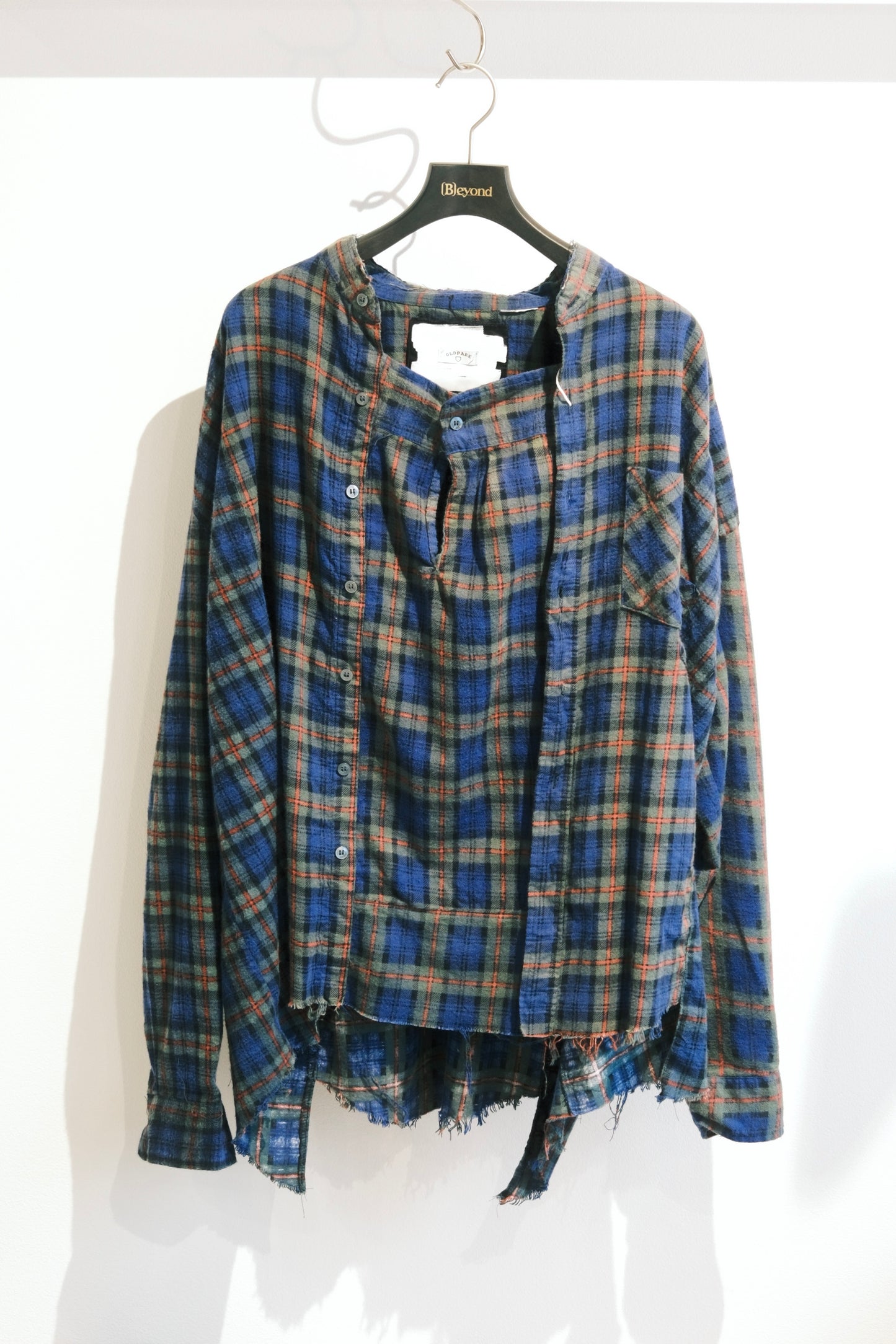 OLDPARK : SLEEVE FRONT SHIRT -2 (FLANNEL、Fサイズ)