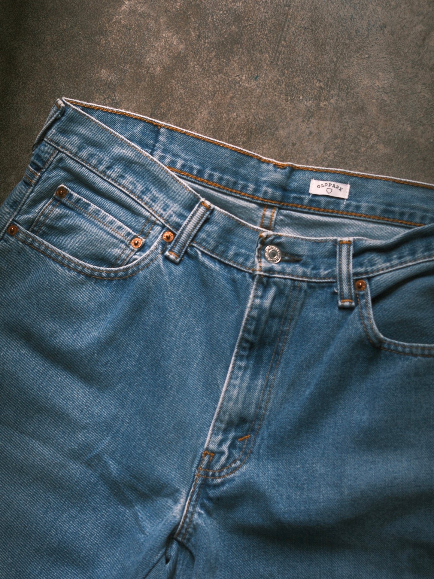 OLDPARK:BAGGY SHORTS (BLUE、Lサイズ-2)