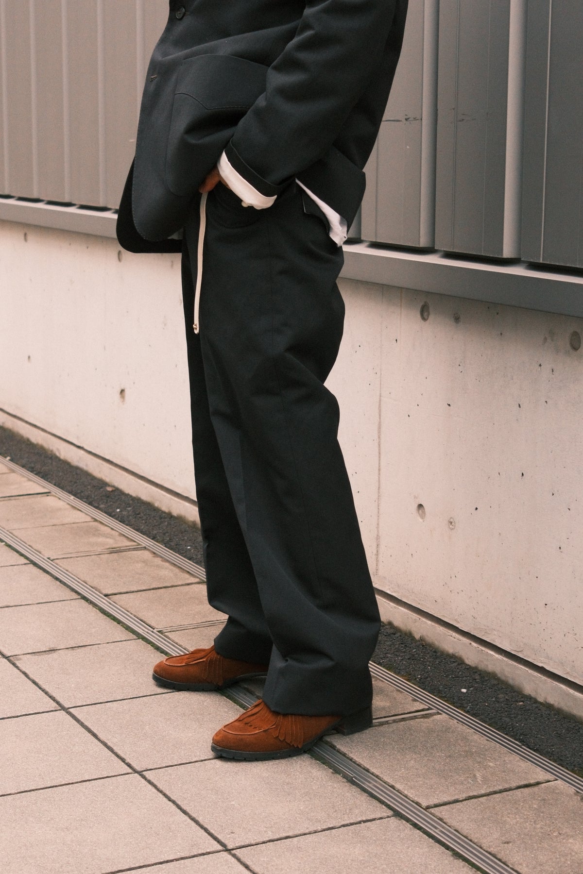 The Letters : COW BOY TROUSERS -LACINE WOOL LINEN-