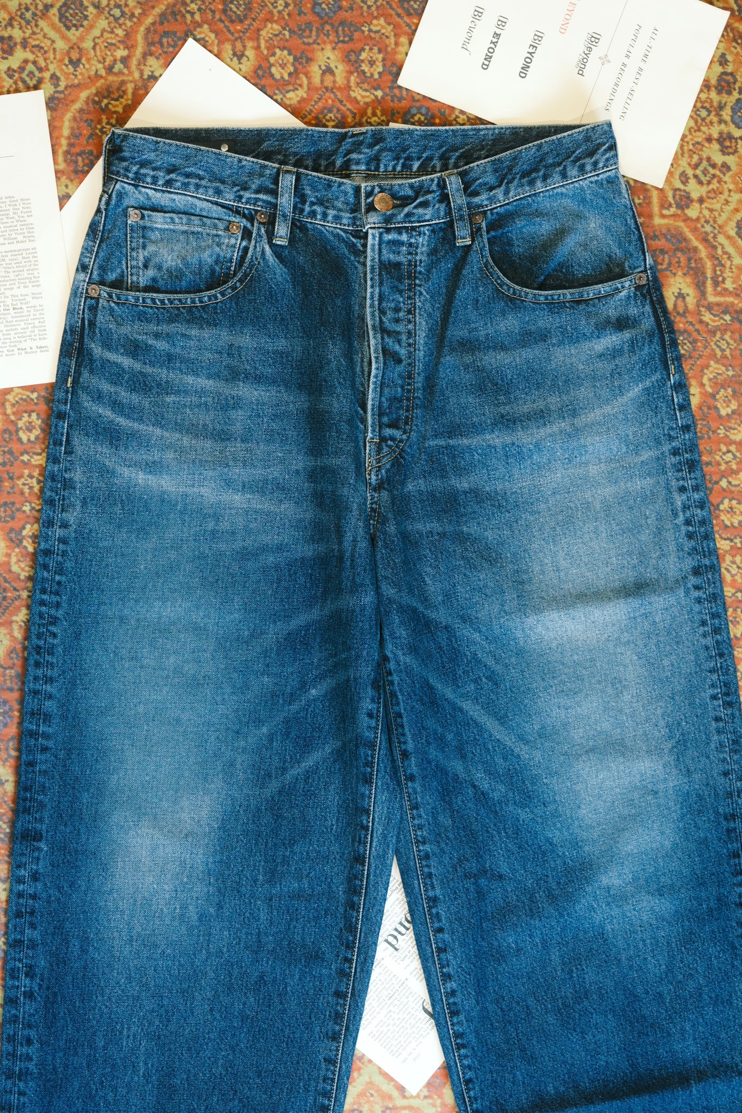 MINEDENIM: S.Wide Straight Cropped 5pocket USD