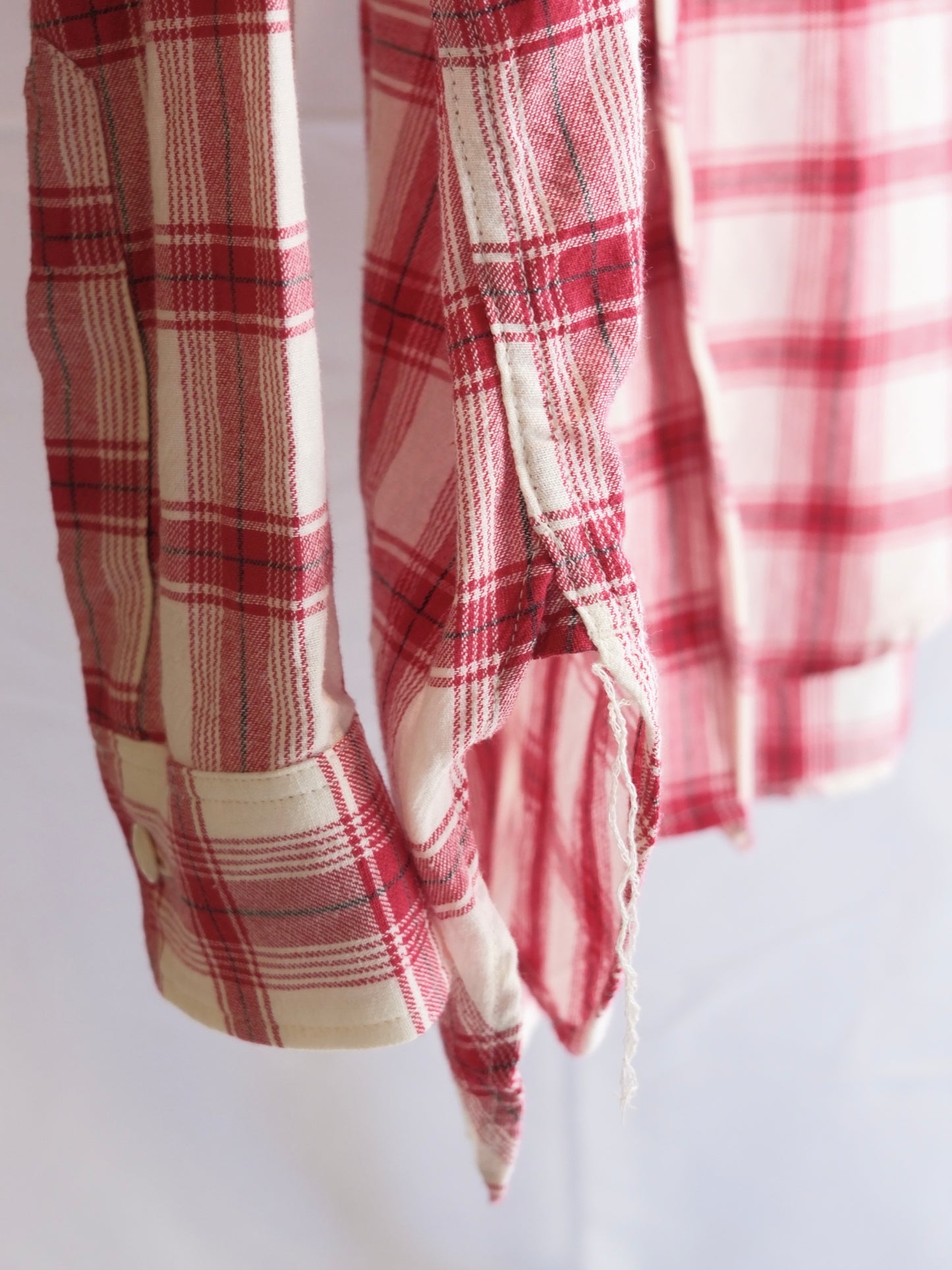 The Letters : WORKERS SHIRT -CHECK OPEN END YARN COTTON- / RED