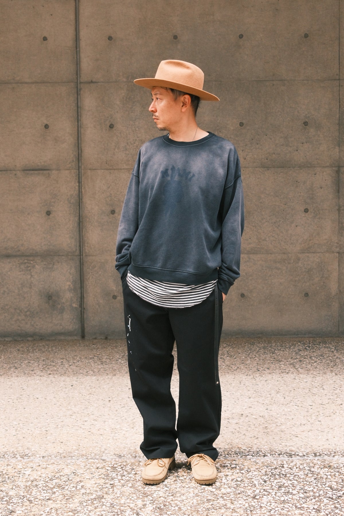 TODAY edition : PATCH MARK SWEATSHIRT / BLACK