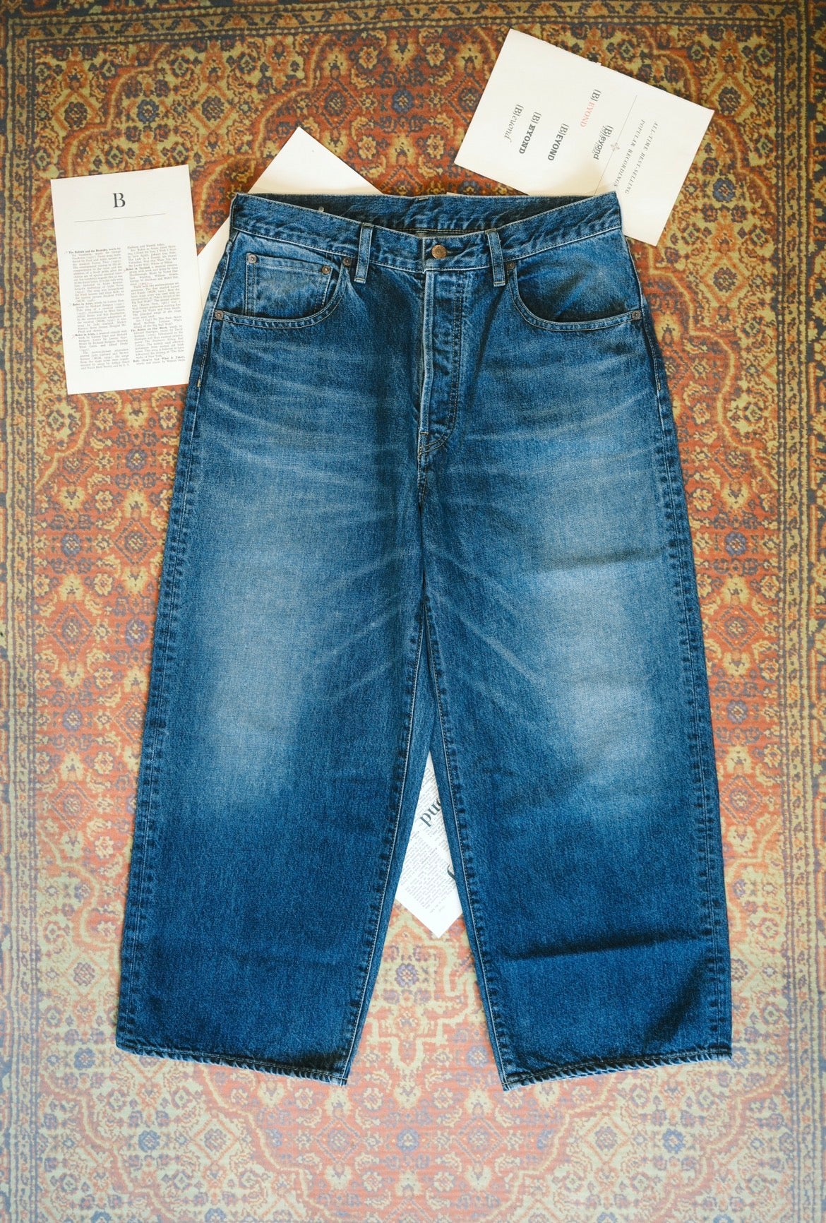 MINEDENIM: S.Wide Straight Cropped 5pocket USD