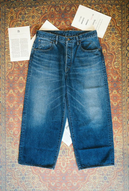 MINEDENIM: S.Wide Straight Cropped 5pocket USD