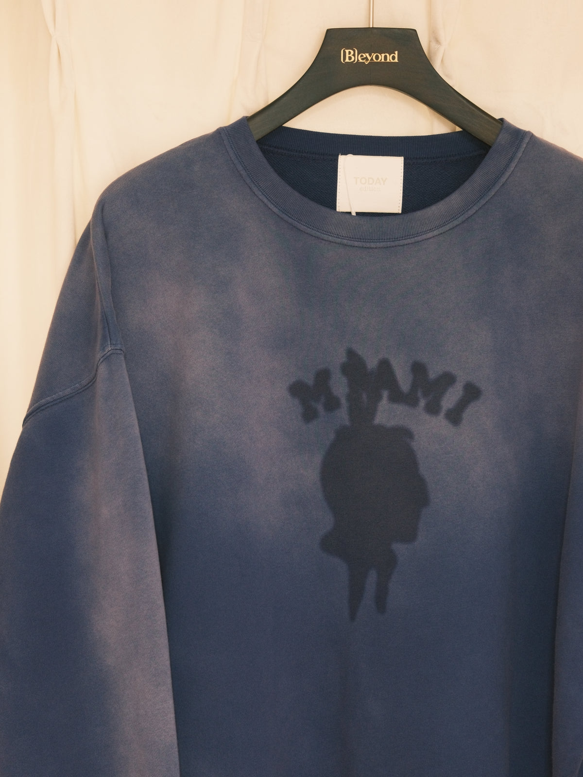 TODAY edition : PATCH MARK SWEATSHIRT / NAVY