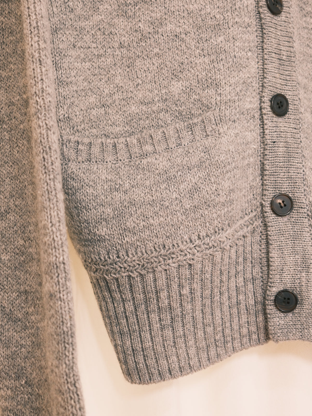 The Letters : 5G COW BOY CARDIGAN -SHETLAND WOOL LINEN-