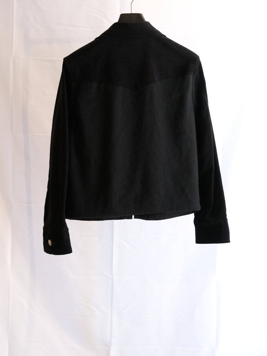 The Letters : COMBINATION ZIP JACKET -BLANCKET LINEN WOOL-
