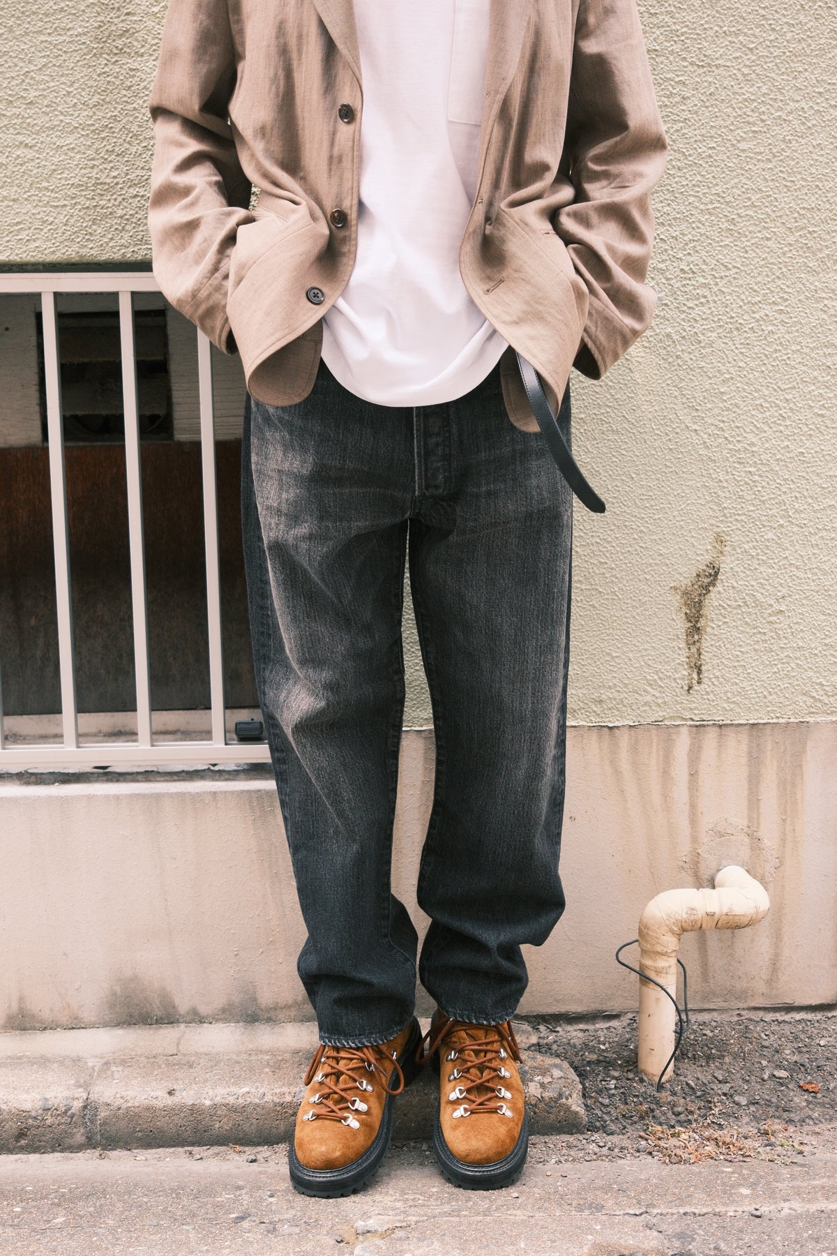 MINEDENIM :  B.S Denim Ankle Length Straight Jeans USD