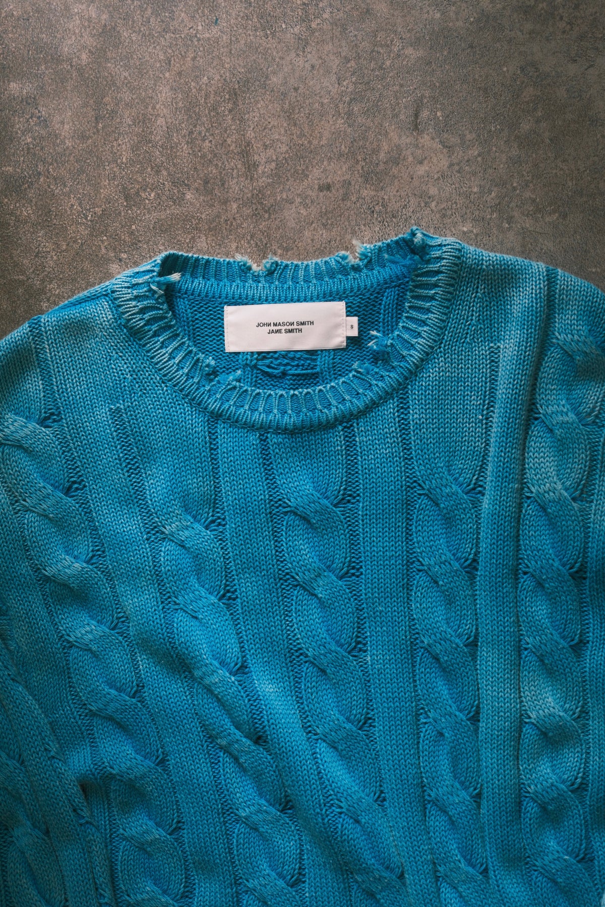 JOHN MASON SMITH/JANE SMITH: 5G COTTON TILDEN DAMAGE SWEATER