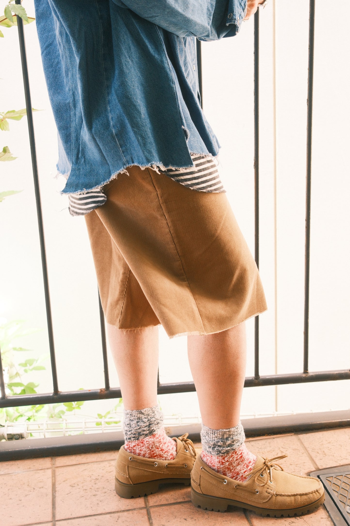 OLDPARK:BAGGY SHORTS (CORDUROY、Mサイズ)