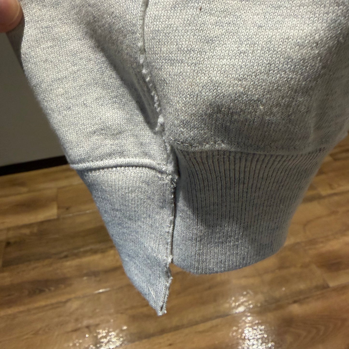 OLDPARK : COLLAB CREW SWEAT (x Healthknit) / GRAY