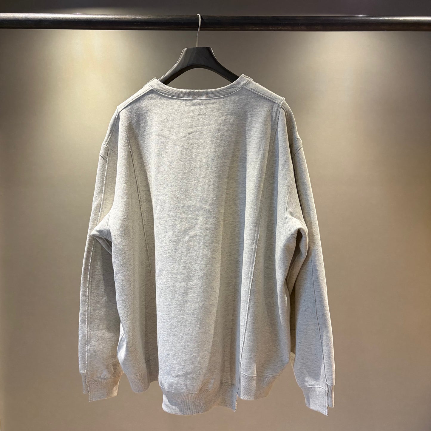 OLDPARK : COLLAB CREW SWEAT (x Healthknit) / GRAY