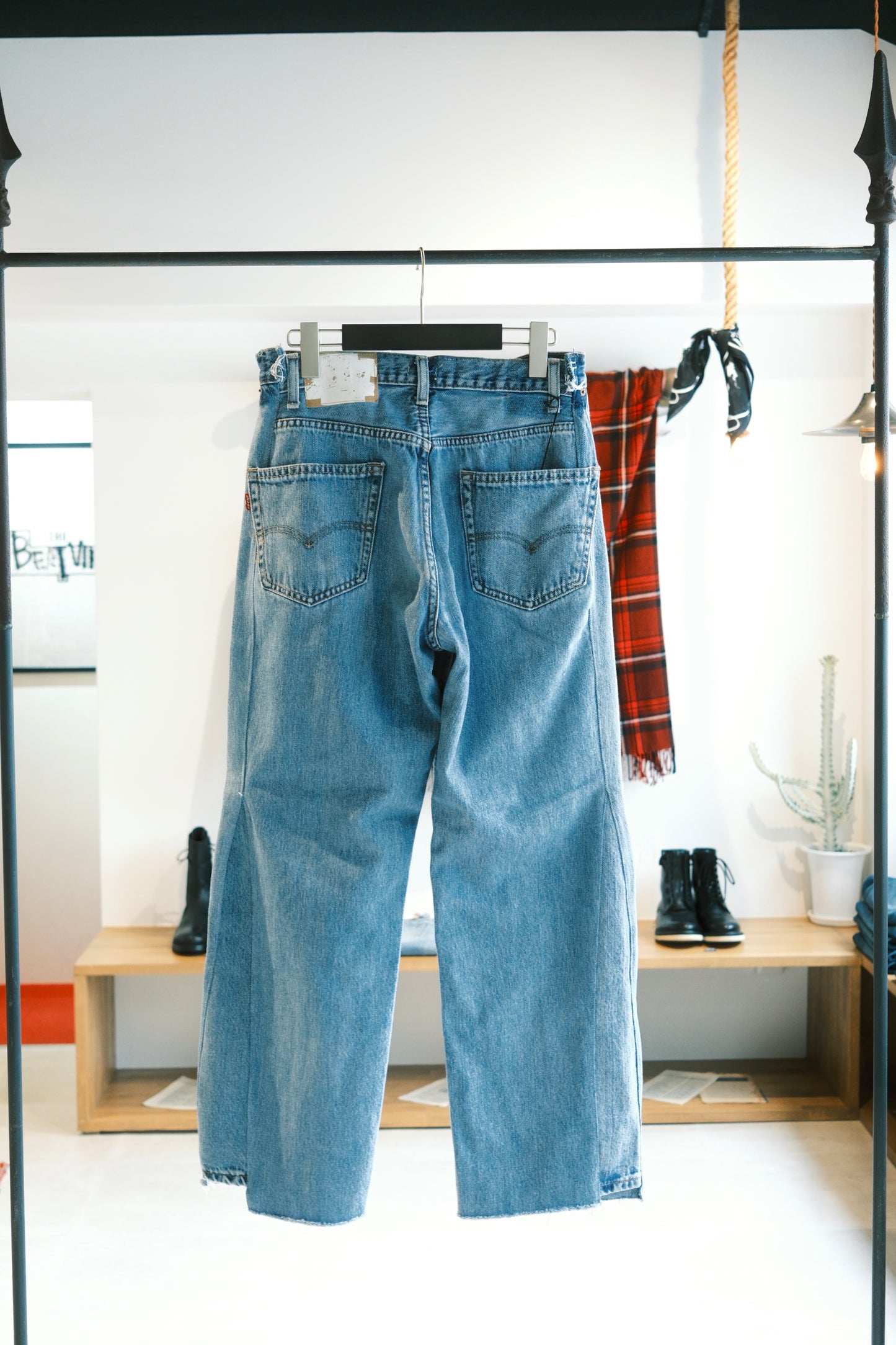 OLDPARK : SWAPPED JEANS (BLUE、Sサイズ)
