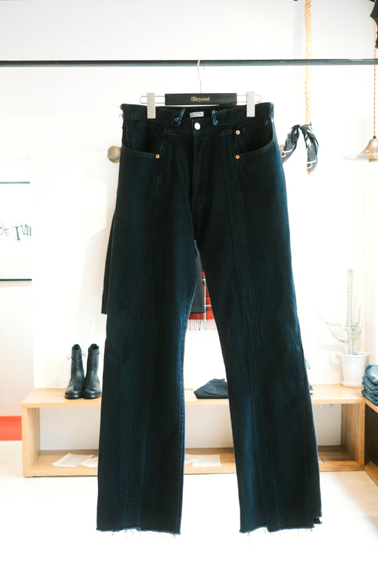OLDPARK : SWAPPED JEANS (BLACK、Sサイズ)