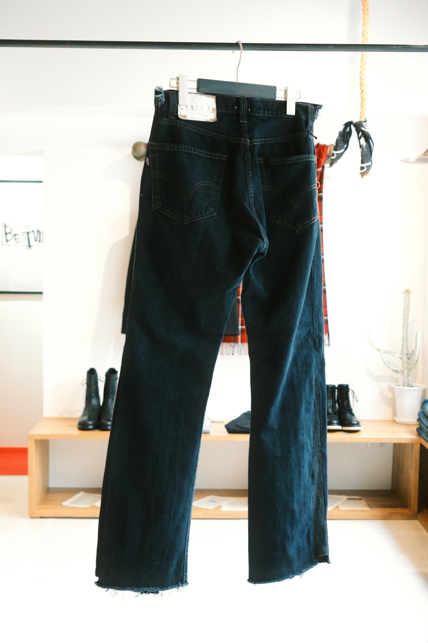 OLDPARK : SWAPPED JEANS (BLACK、Sサイズ)